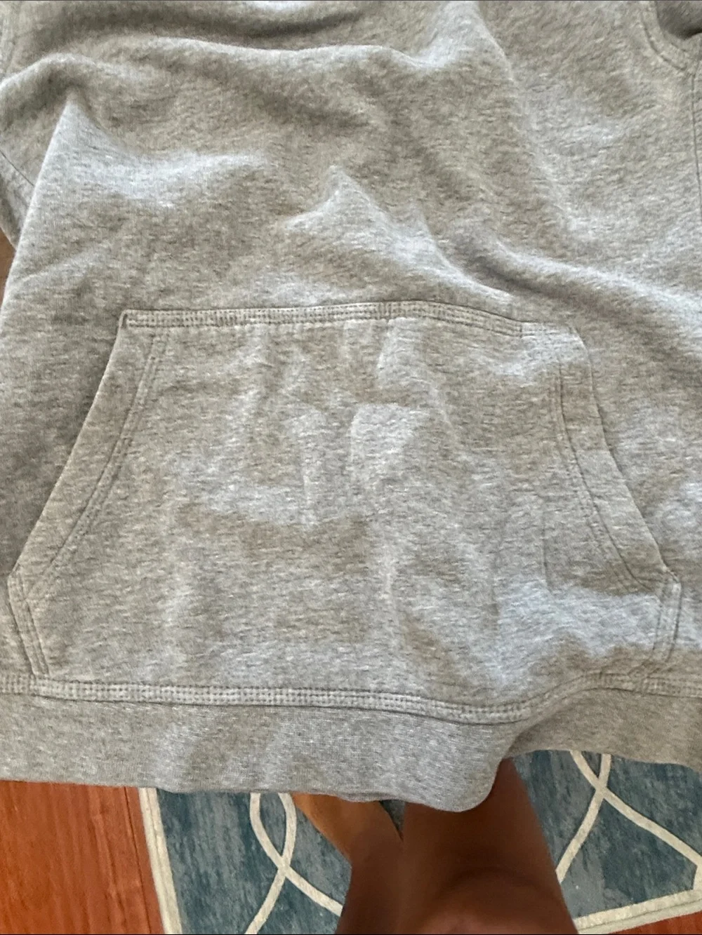 Nike Kids Gray Hooded Pullover Sweatshirt